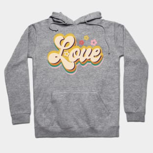 Retro Hippie Love Hoodie